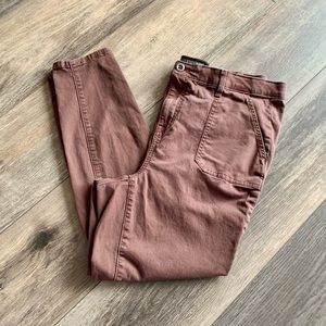 Torrid Brown Jeggings Feel the Fit Leggings Plus Size 18 Ankle Crop